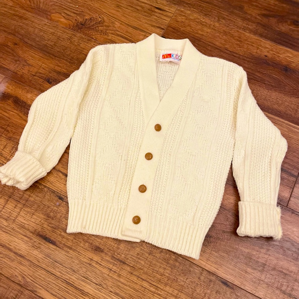 VINTAGE McDonalds “McKids” Cardigan!!